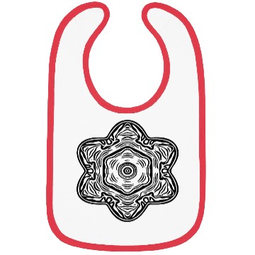 Discover Geometric Mandala Flowers Pattern Shape Bibs