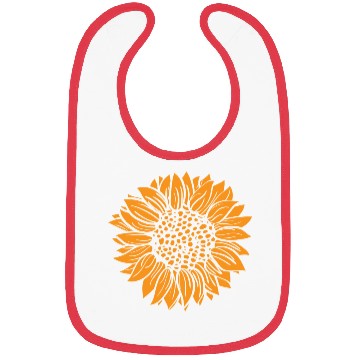 Discover Orange Sunflower Bibs