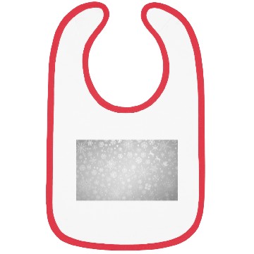 Discover Abstract Grey Snowflakes Pattern Bibs