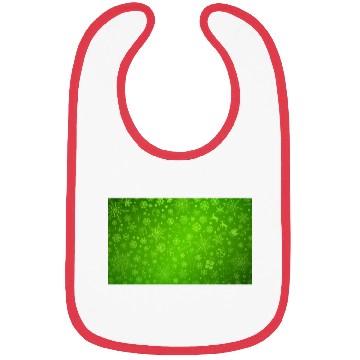 Discover Abstract Green Christmas Winter Pattern Bibs