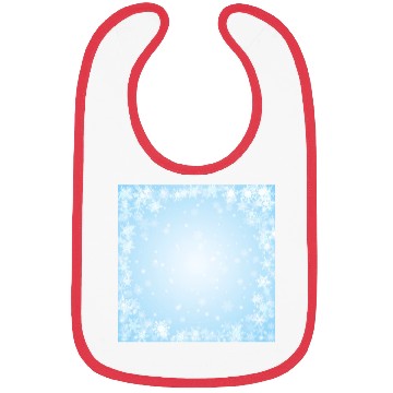 Discover Pretty Blue Snowflakes Pattern Bibs
