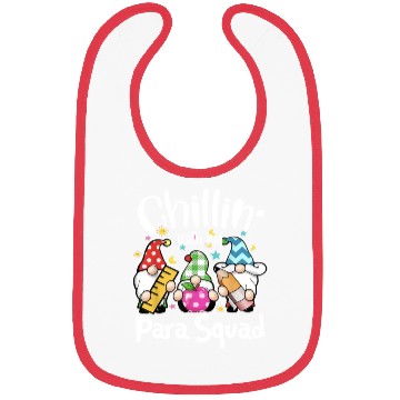 Discover Para Squad Chillin Gnomes Christmas Teacher Bibs