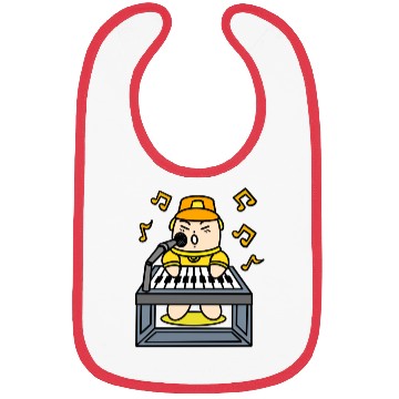Discover Boy singing with electric piano Bibs