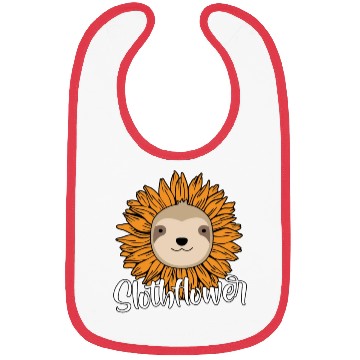 Discover Sloth Flower Bibs