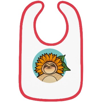 Discover Sloth Flower Bibs