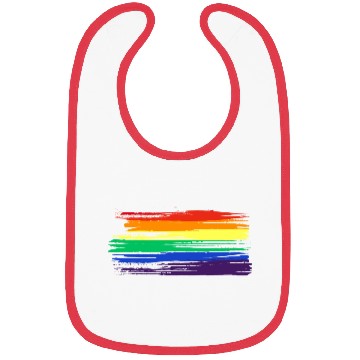 Discover LGBTQ Flag Rainbow Statement Gay Pride CSD Bibs