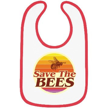Discover Save The Bees Planet Environmental Retro Vintage C Bibs