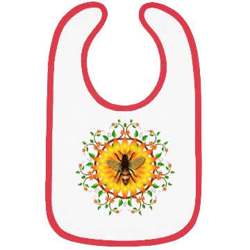 Discover Save honey bees protect environment sunflower Apia Bibs