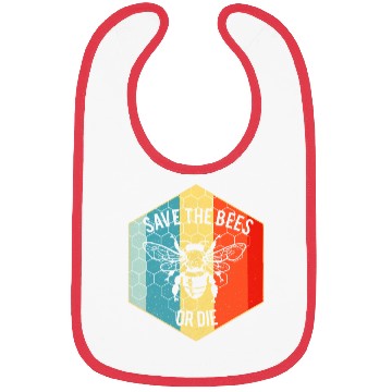 Discover Save the Bees or Die Bibs Retro Beekeeper Bibs