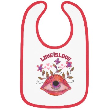 Discover Love is Love Bibs
