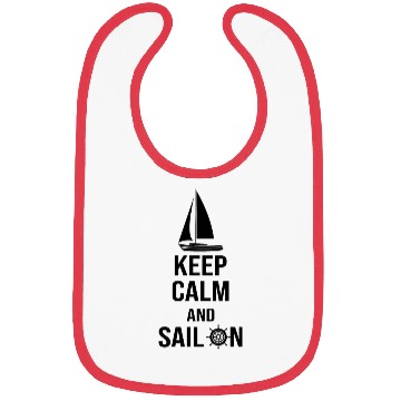 Discover Keep calm and sail on Bibs