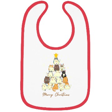 Discover Christmas Cats' Tree! Bibs