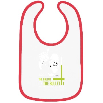 Discover MALCOLM X Education Quote Bibs