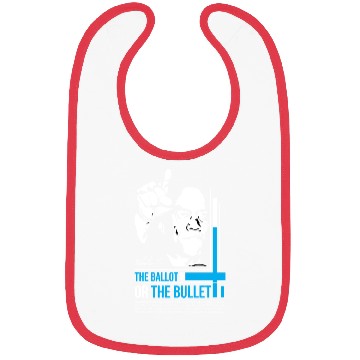 Discover MALCOLM X inspiration quote Bibs