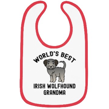 Discover World's Best Irish Wolfhound Grandma Bibs
