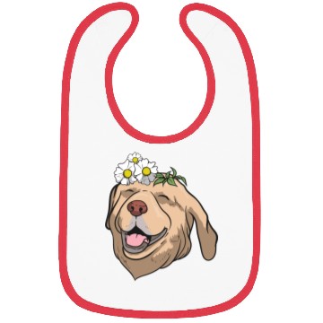Discover Dog Labrador Flower Bibs
