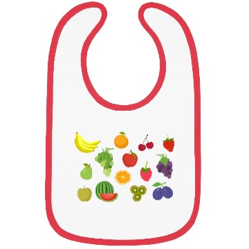 Discover Fruit-based Pattern Design Bibs