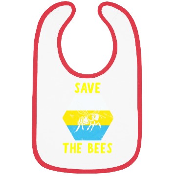 Discover Save The Bees Retro Vintage Pullover Bibs