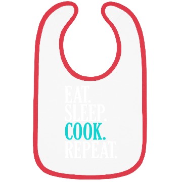 Discover Eat Sleep Cook Repeat Funny Cooking Chef Bibs