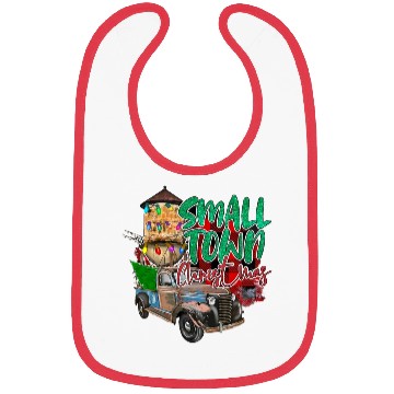 Discover Country Farmer Life Small Town Christmas Red Bibs