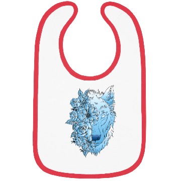 Discover Floral Wolf Bibs