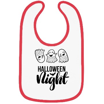 Discover Halloween Night Spirits (black) Bibs