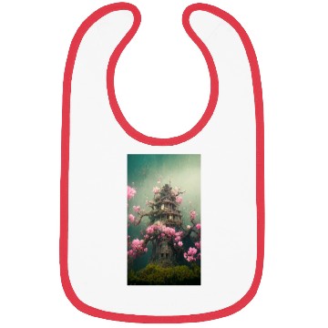 Discover Underwater Sakura Temple Bibs