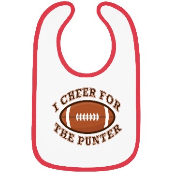 Discover I Cheer For The Punter Football Fun Gift Idea Bibs