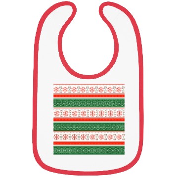 Discover Christmas Snowflake Pattern Bibs