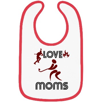 Discover I Love Hockey Moms I heart Hockey Moms Classic Bibs