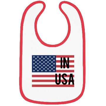 Discover In USA flag Bibs