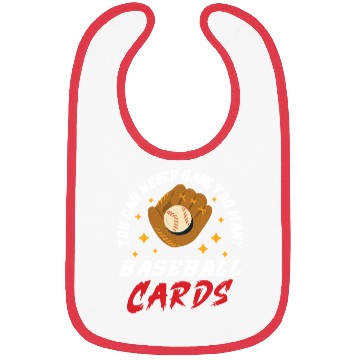 Discover Baseball Cards Baseball Player Baseball Fan Gift Bibs