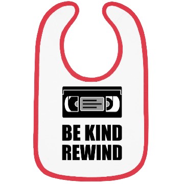Discover VHS Cassette Tape Be Kind Rewind Black Bibs