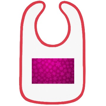 Discover Pink Snowflakes Christmas Pattern Bibs