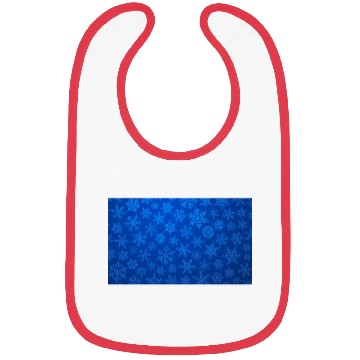 Discover Blue Snowflakes Christmas Pattern Bibs
