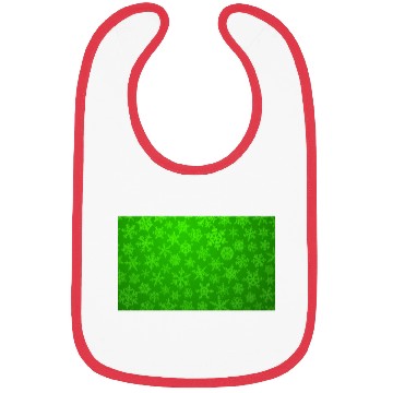 Discover Green Snowflakes Christmas Pattern Bibs