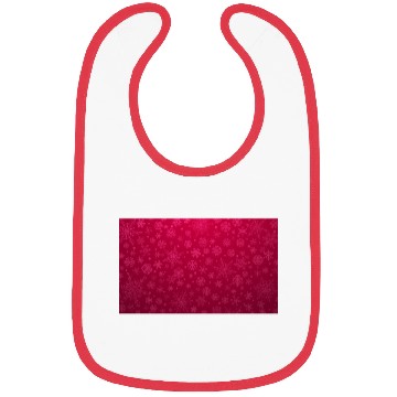 Discover Red Snowflakes Aesthetic Pattern Bibs