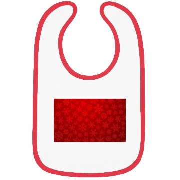 Discover Red Snowflakes Christmas Pattern Bibs