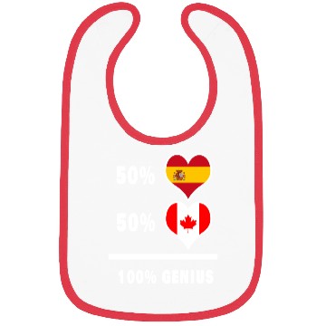 Discover Canada and Spain genius / gift Bibs