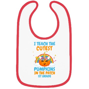 Discover Cutest Pumpkins Patch 1st Grade Teacher Halloween Bibs