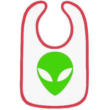 Discover Green Alien Head Bibs