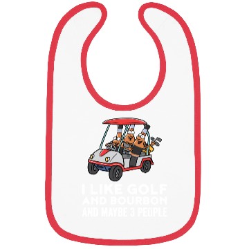 Discover I Like Golf And Bourbon Funny Golf Gift Bibs