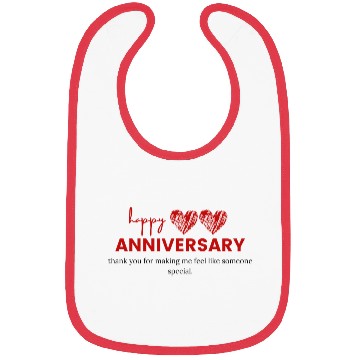 Discover Happy Anniversary for unisex Bibs