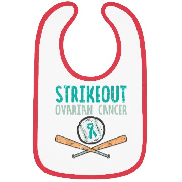 Discover Funny Baseball Lover For Teal Ribbon Awareness Bibs
