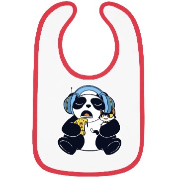 Discover snack, slice, crust, cheese, song, pet, animals Bibs