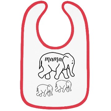 Discover Mama Elephant Bibs Cute