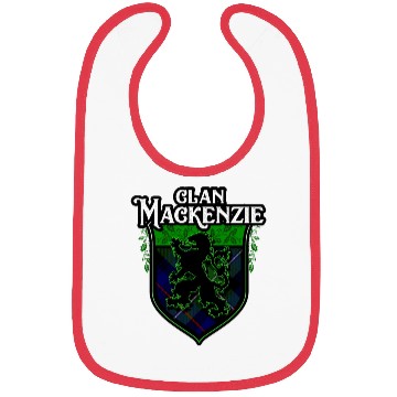 Discover Clan MacKenzie Scottish Tartan Rampant Lion Celtic Bibs