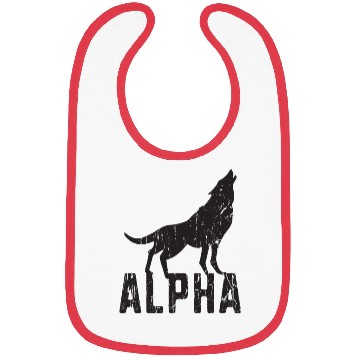 Discover Alpha - wolf lover Bibs