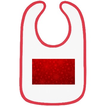 Discover Christmas Snowflakes Red Pattern Bibs
