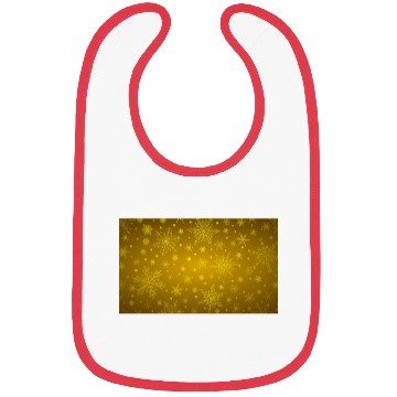 Discover Beautiful Yellow Snowflakes Pattern Bibs